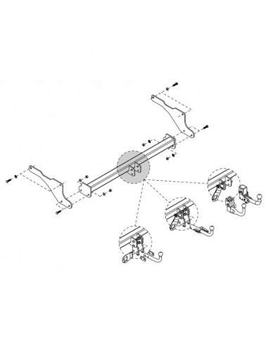 Crochet D Attelage Dacia Jogger Mini Fourgonnette Glp Sans Roue De