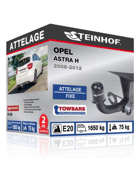 Crochet d'attelage Opel ASTRA H “col de cygne“ démontable avec outils
