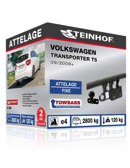 Crochet d'attelage Volkswagen TRANSPORTER T5 coudée démontable avec outils