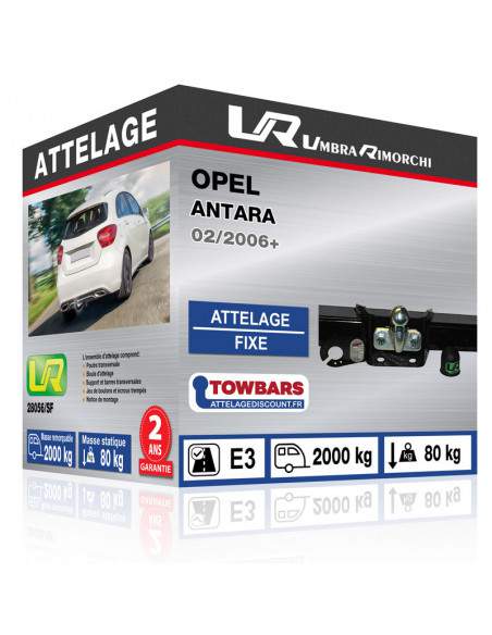 Crochet d'attelage Opel ANTARA coudée démontable avec outils
