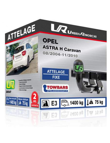 Crochet d'attelage Opel ASTRA H Caravan “col de cygne“ démontable avec outils