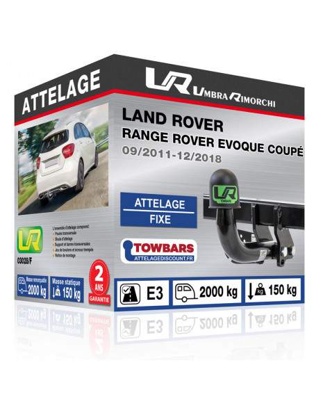 Crochet d'attelage Land Rover RANGE ROVER EVOQUE COUPÉ “col de cygne“ démontable avec outils